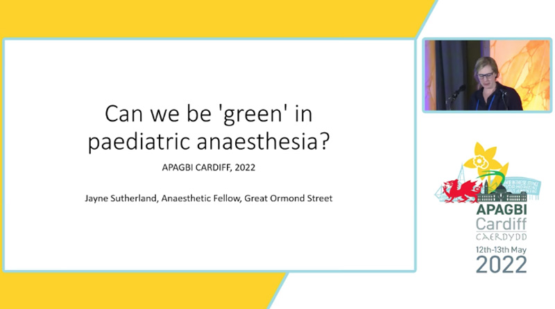 Can We be Green in Paediatric Anaesthesia?